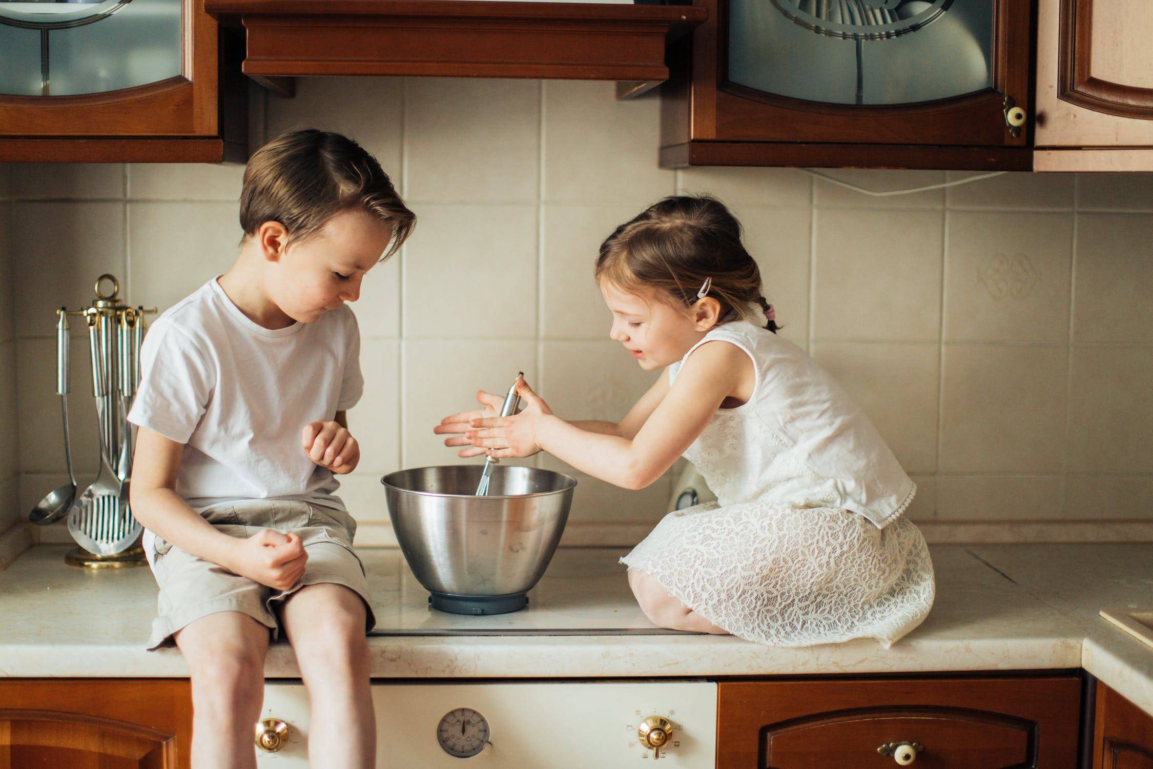 Bakken met kinderen